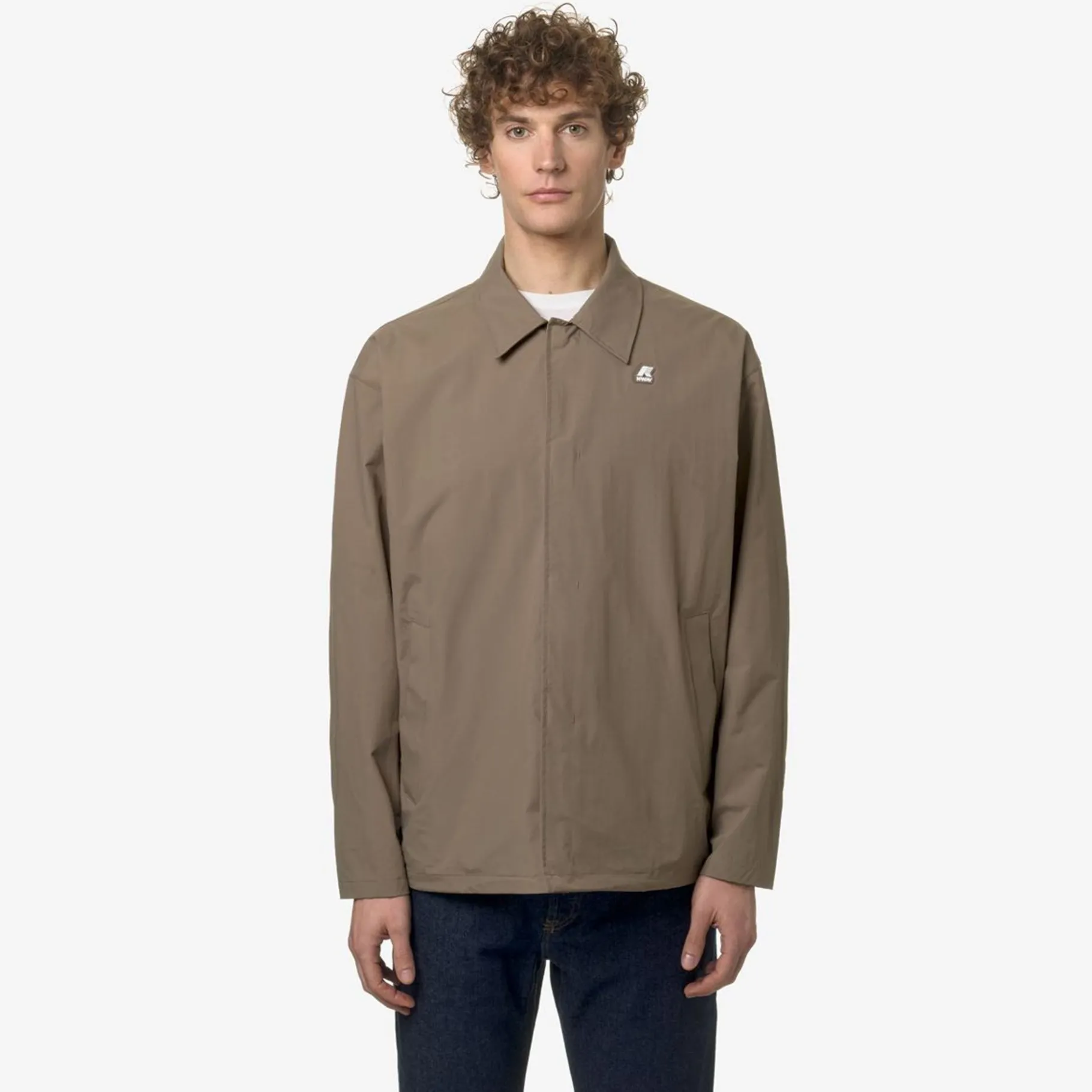 Vestes & Blousons>K-WAY Rohan Ottoman Beige Taupe