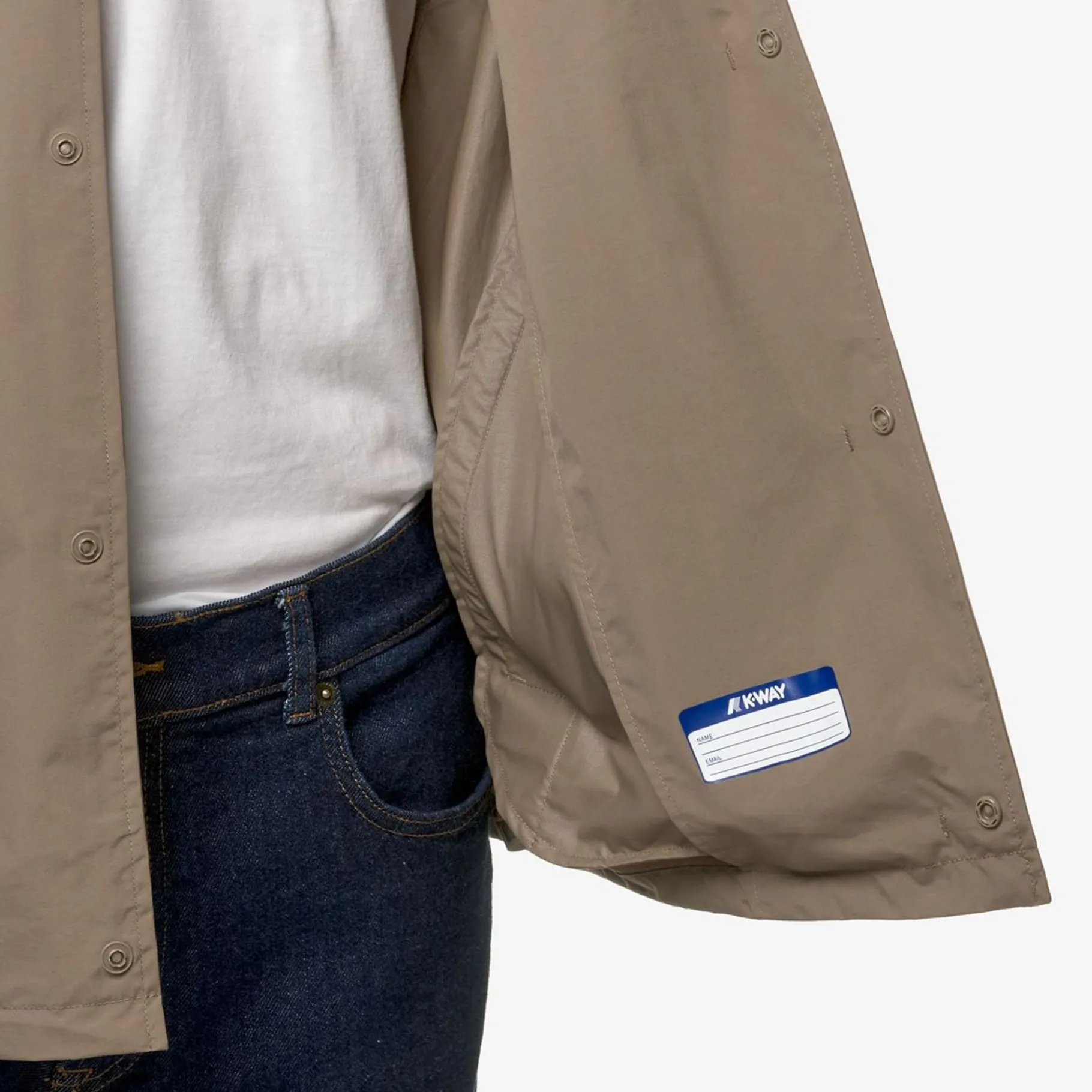 Vestes & Blousons>K-WAY Rohan Ottoman Beige Taupe