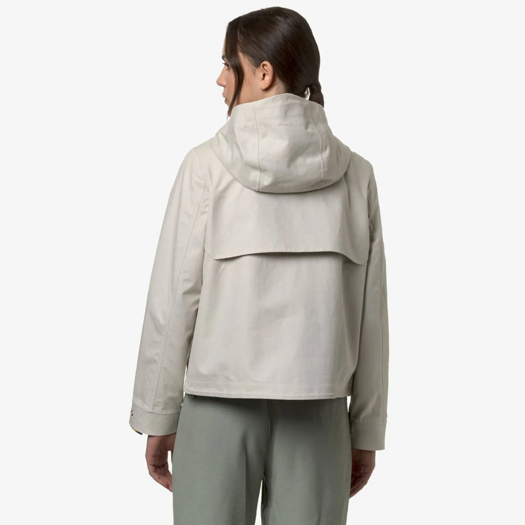 Trench & Parkas>K-WAY Sarthe Linen Blend 2L Beigle Lt Silver