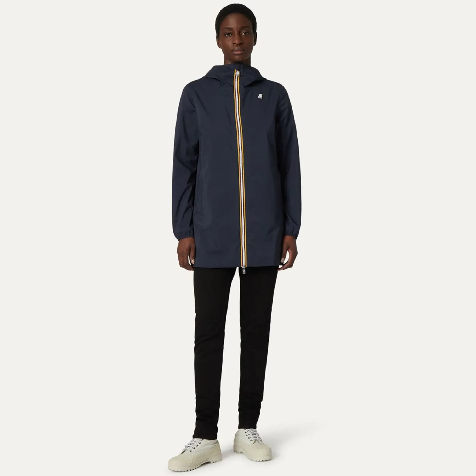 Trench & Parkas>K-WAY Sophie Stretch Poly Jersey Depht Blue