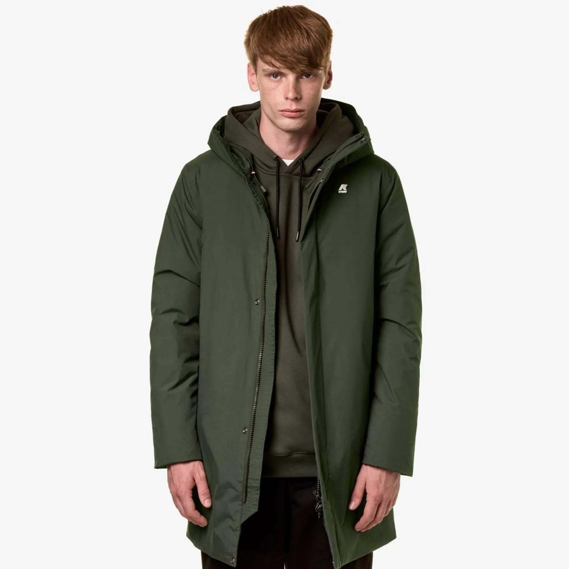 Trench & Parkas>K-WAY Thomas Eco Warm Ottoman Green Blackish