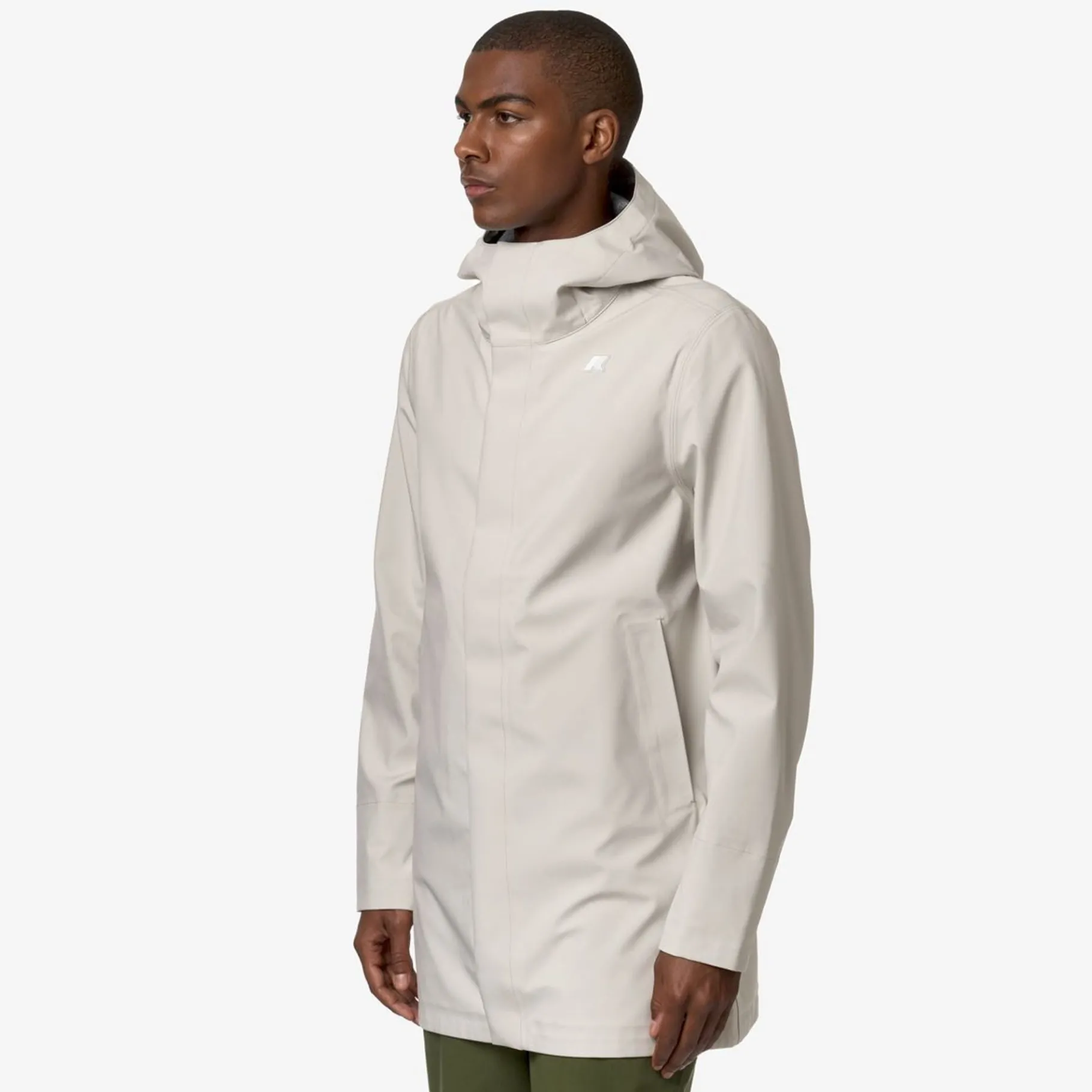 Trench & Parkas>K-WAY Tommy Bonded Jersey Beige Lt