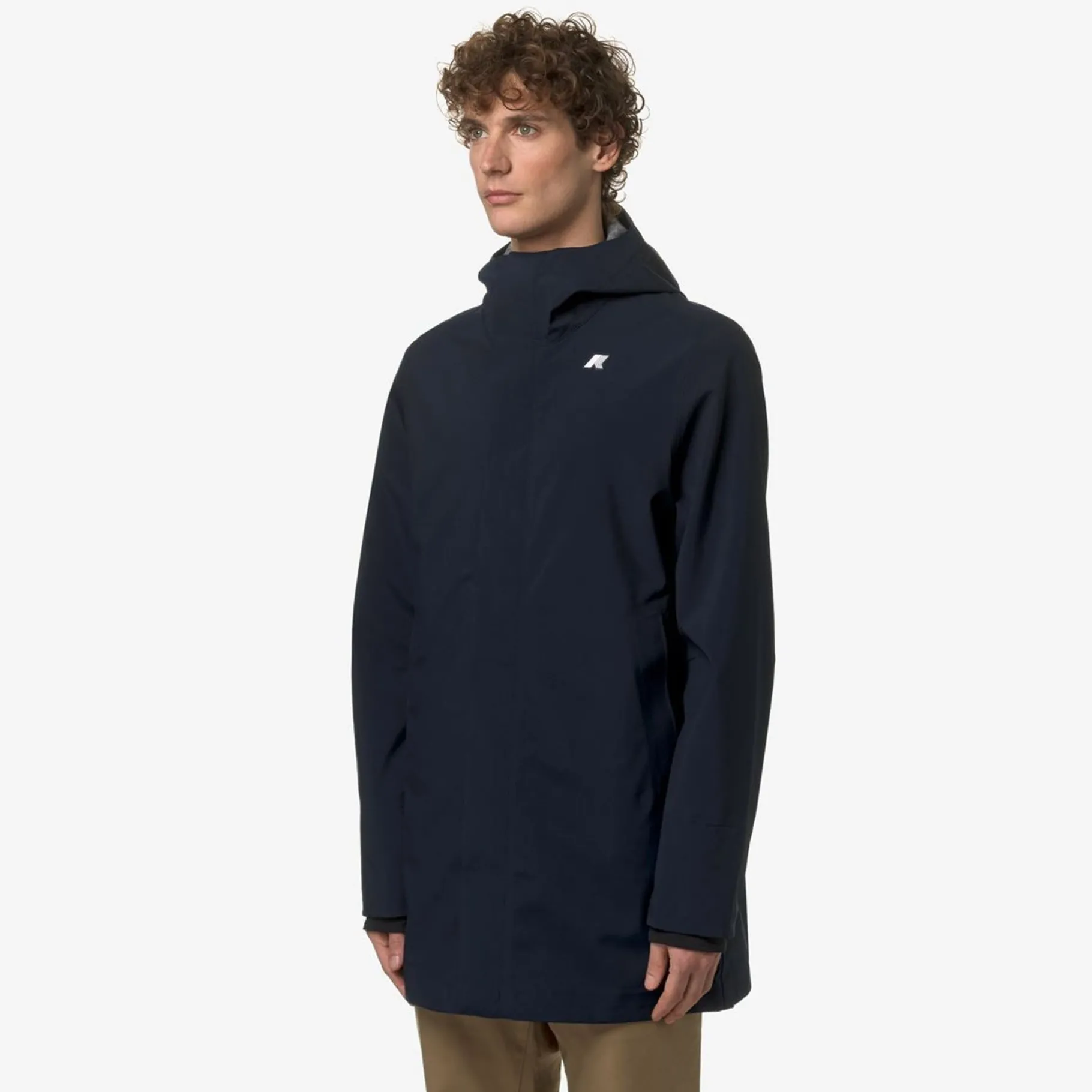 Trench & Parkas>K-WAY Tommy Bonded Jersey Depht Blue
