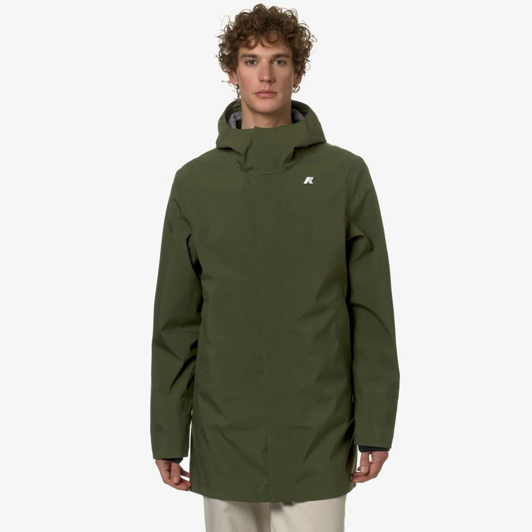 Trench & Parkas>K-WAY Tommy Bonded Jersey Green Cypress