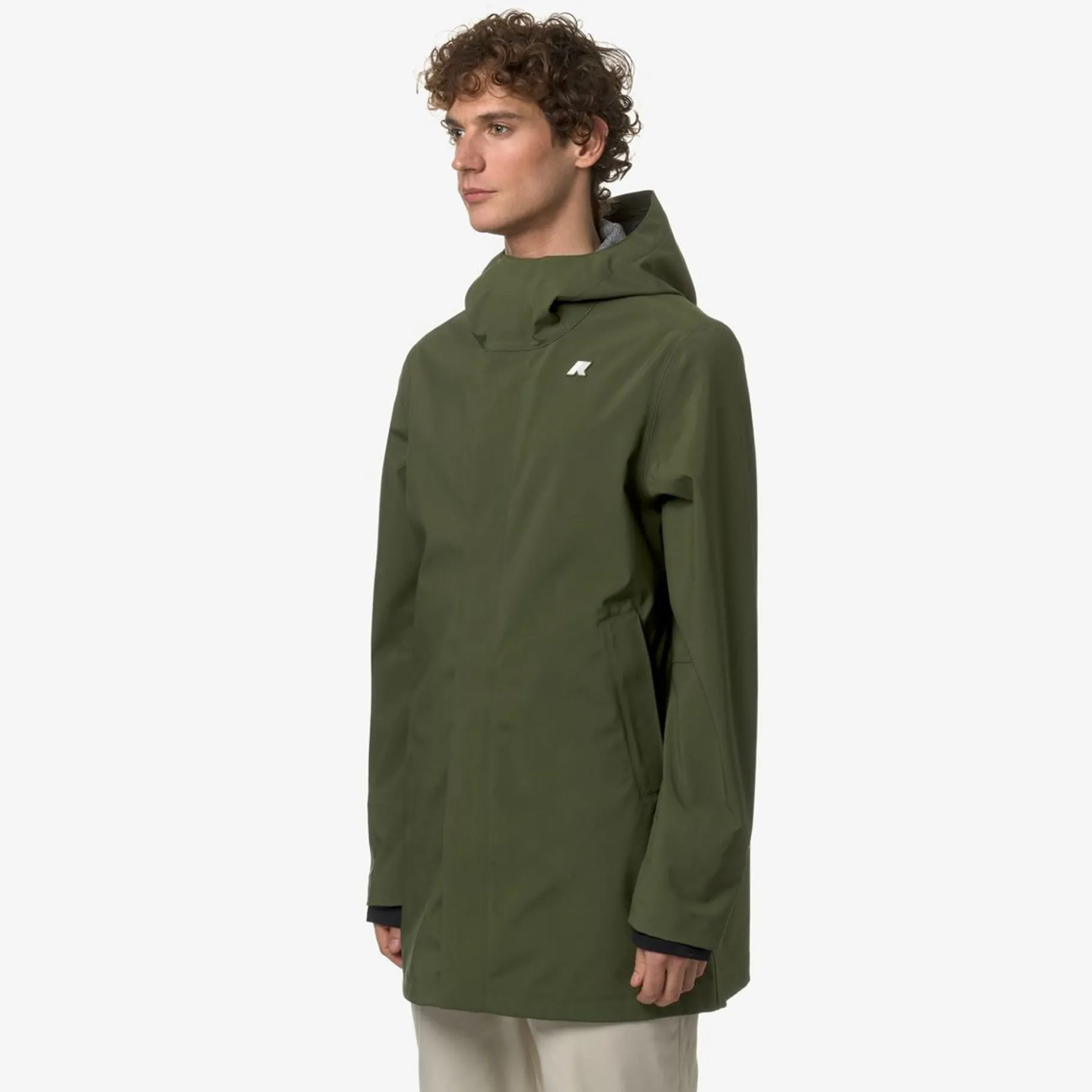 Trench & Parkas>K-WAY Tommy Bonded Jersey Green Cypress