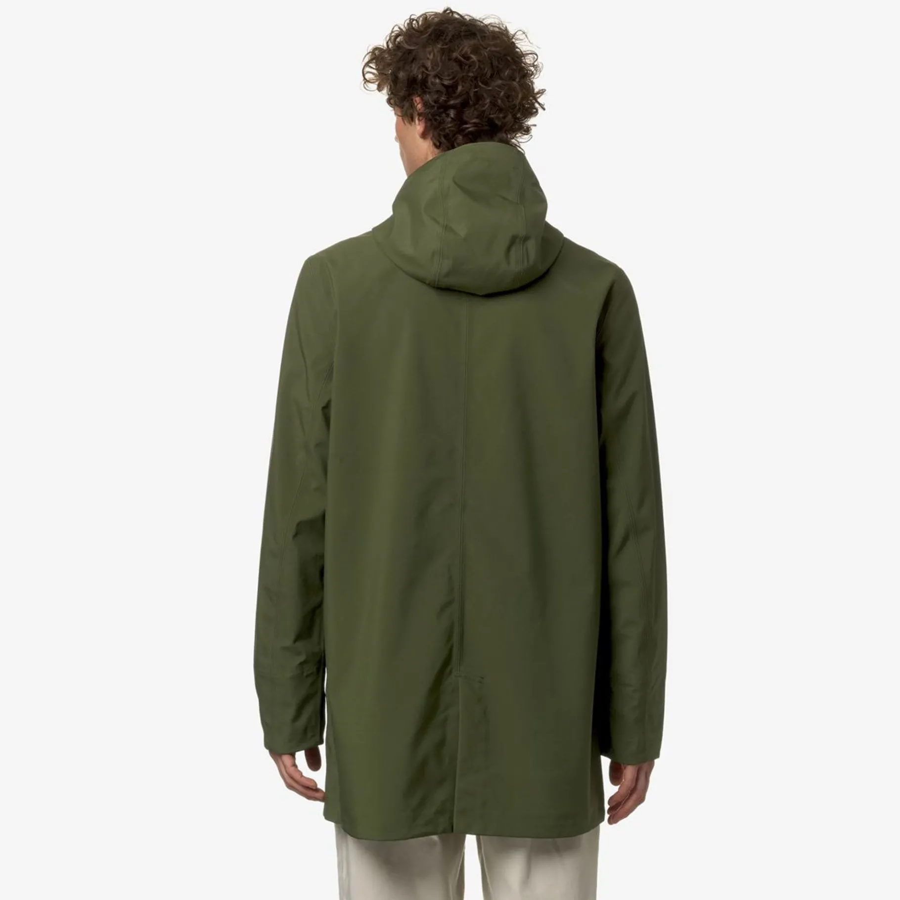 Trench & Parkas>K-WAY Tommy Bonded Jersey Green Cypress