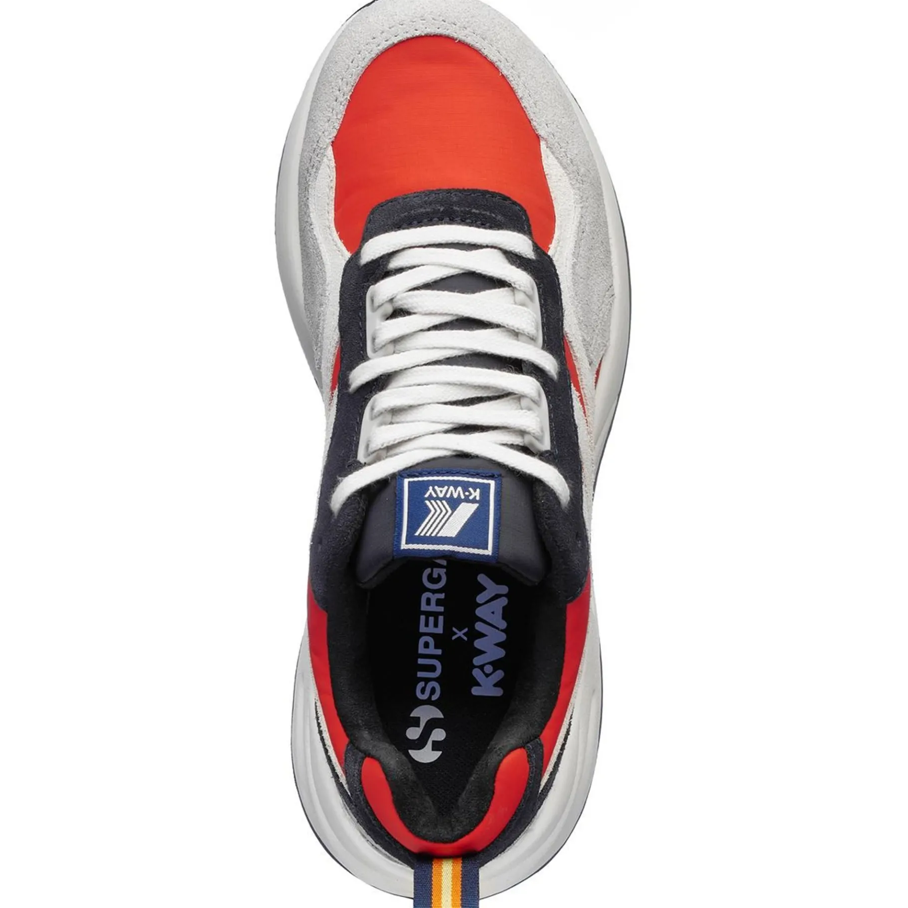 Bottes & Sneakers>K-WAY Training 3.0 Laces Red-Light Grey-White-Blue Navy