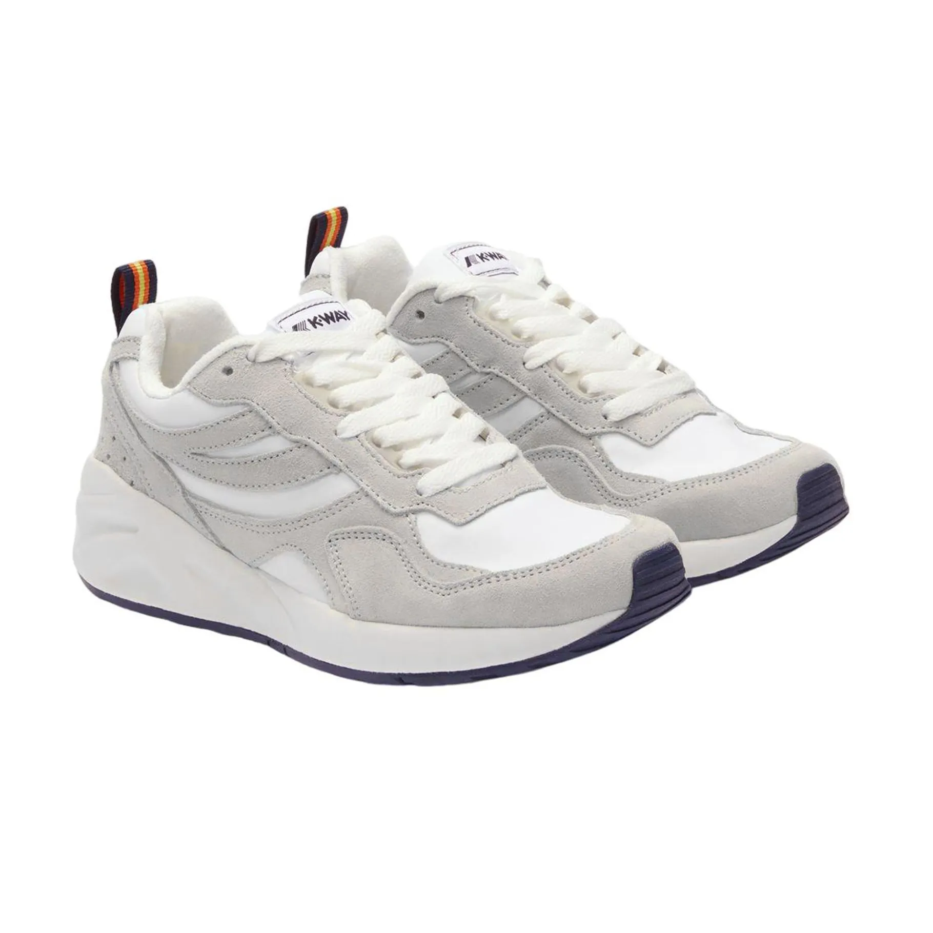 Bottes & Sneakers>K-WAY Training 3.0 Laces White Blue Navy