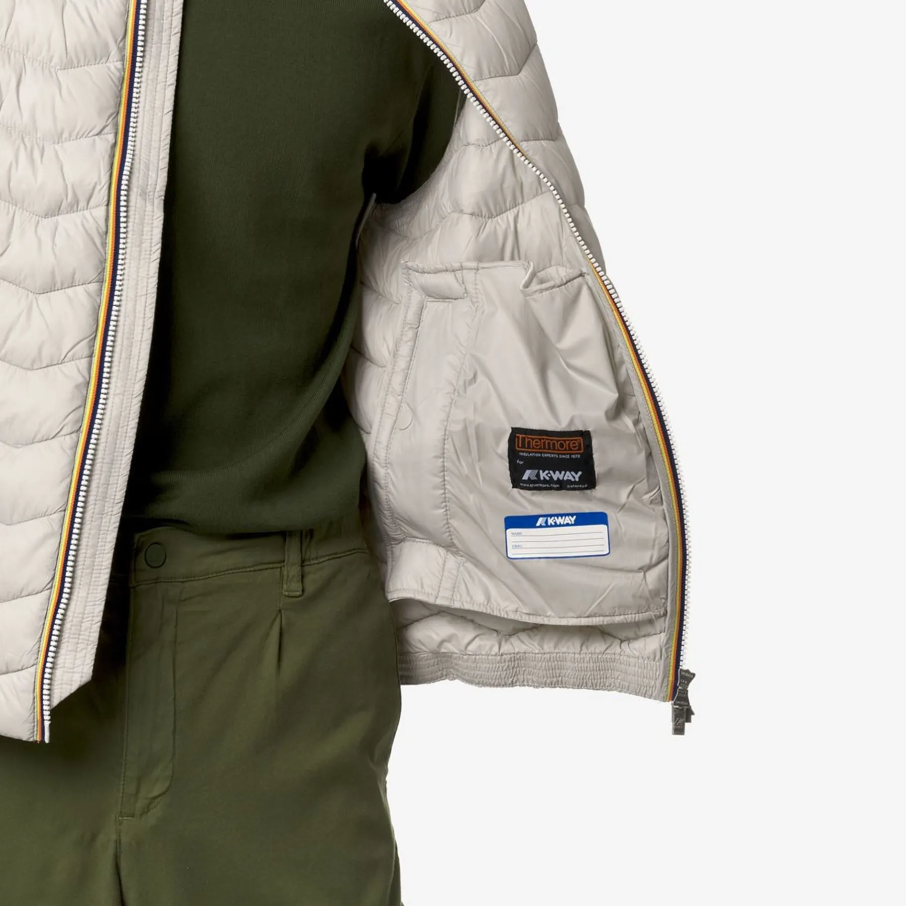 Vestes & Blousons>K-WAY Valen Eco Warm Beige Lt