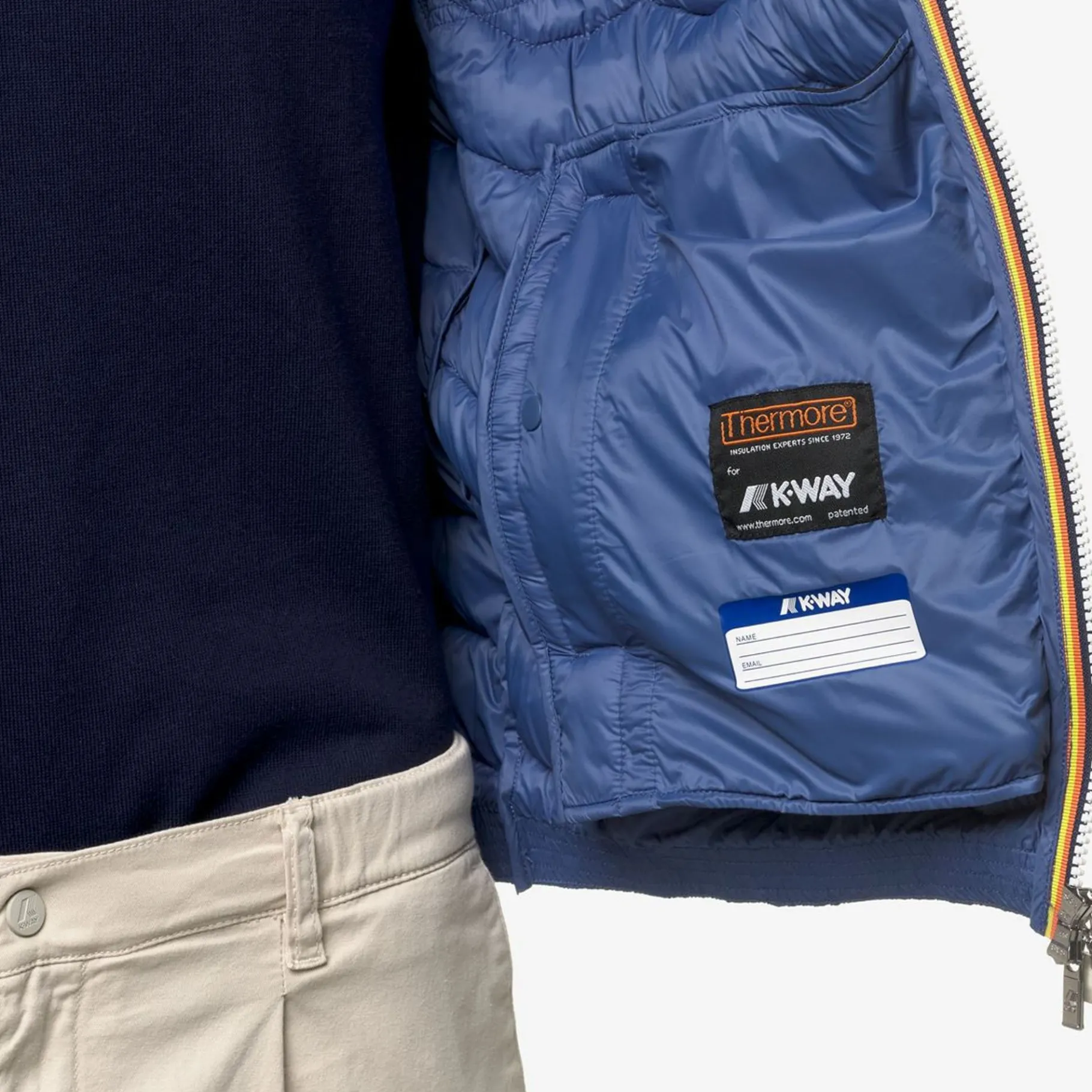 Vestes & Blousons>K-WAY Valen Eco Warm Blue Fiord