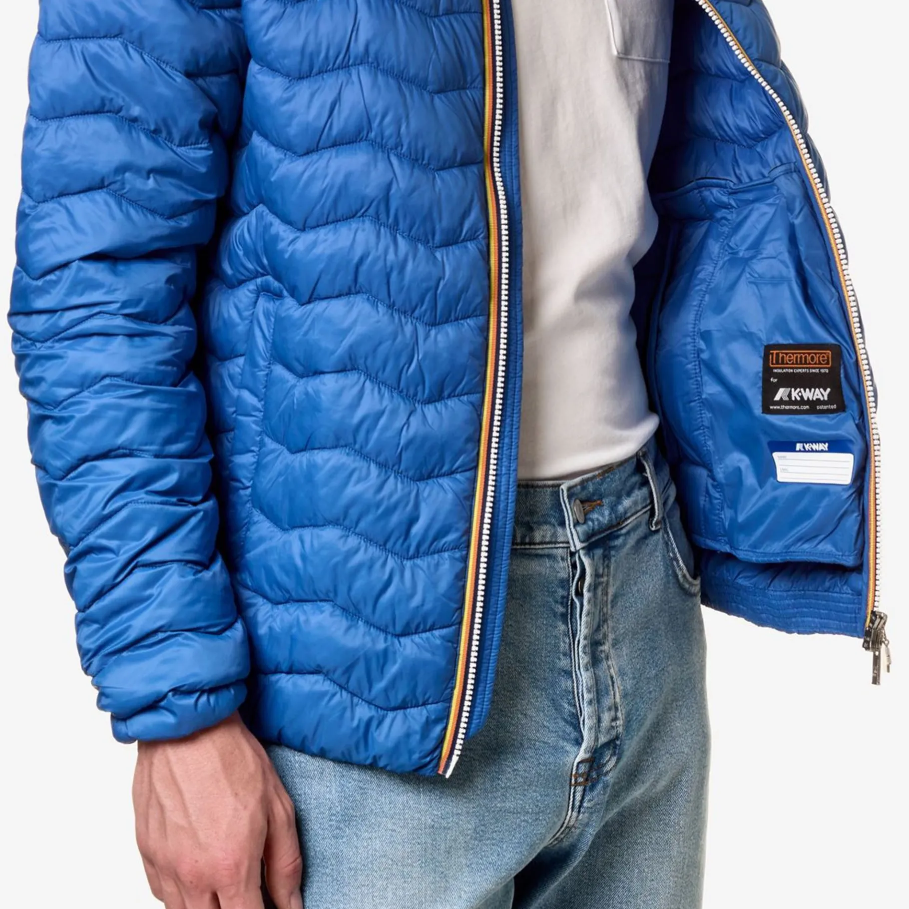 Vestes & Blousons>K-WAY Valentine Eco Warm Blue Royal Marine