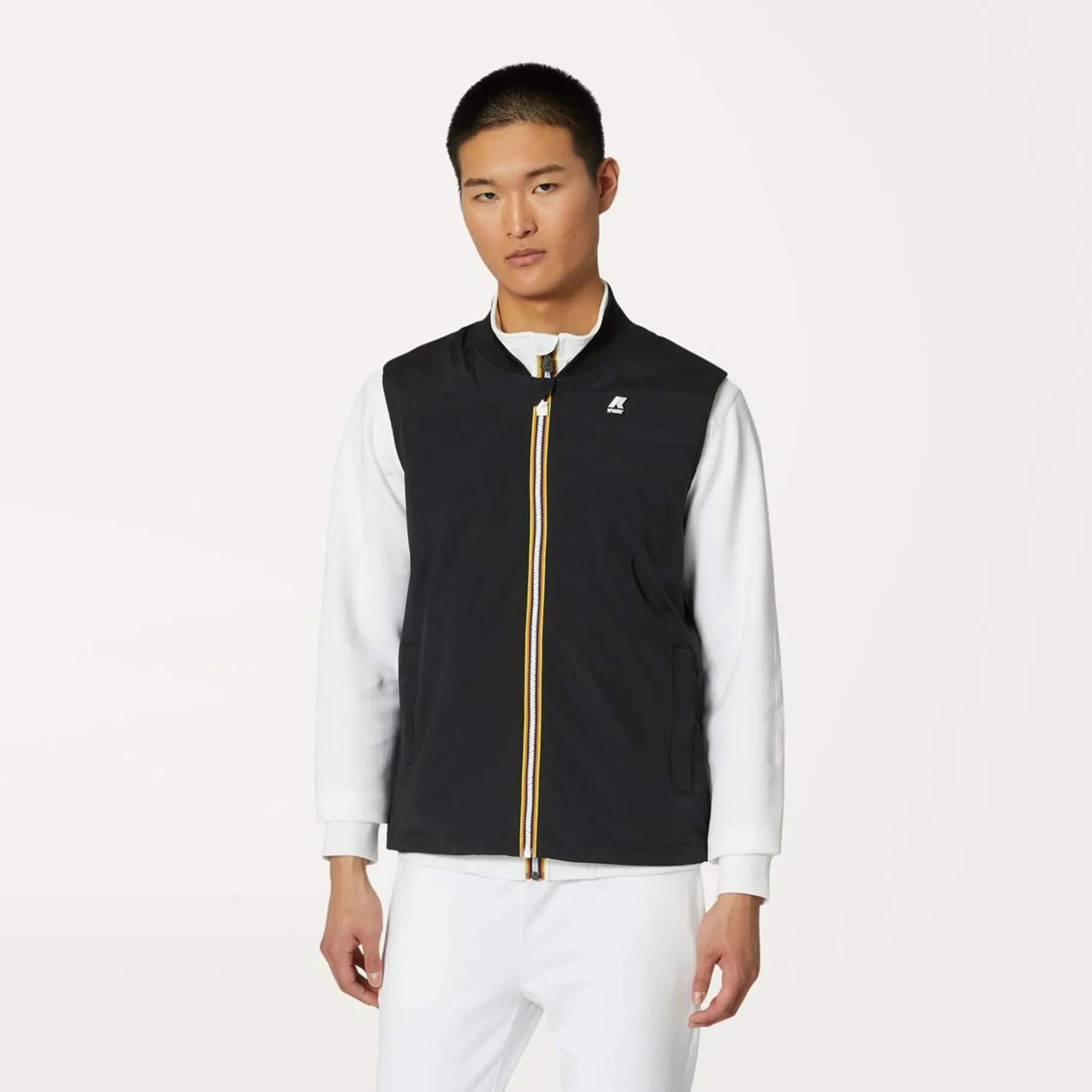 Vestes & Blousons>K-WAY Vally Stretch Nylon Jersey Black Pure