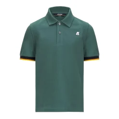 Polos & T-Shirts>K-WAY Vincent Contrast Green Palm