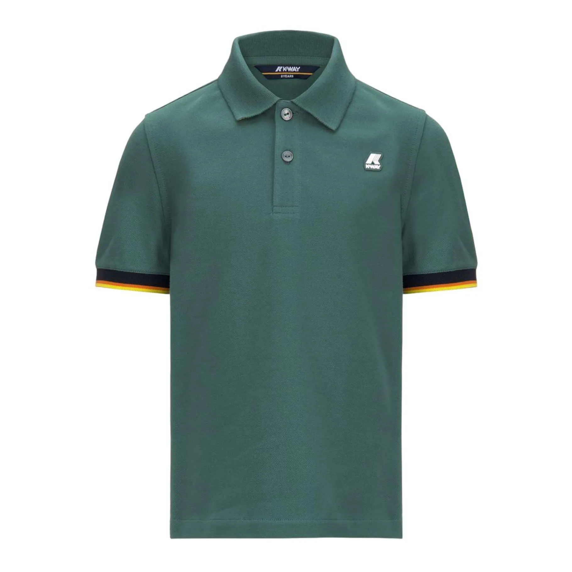 Polos & T-Shirts>K-WAY Vincent Contrast Green Palm
