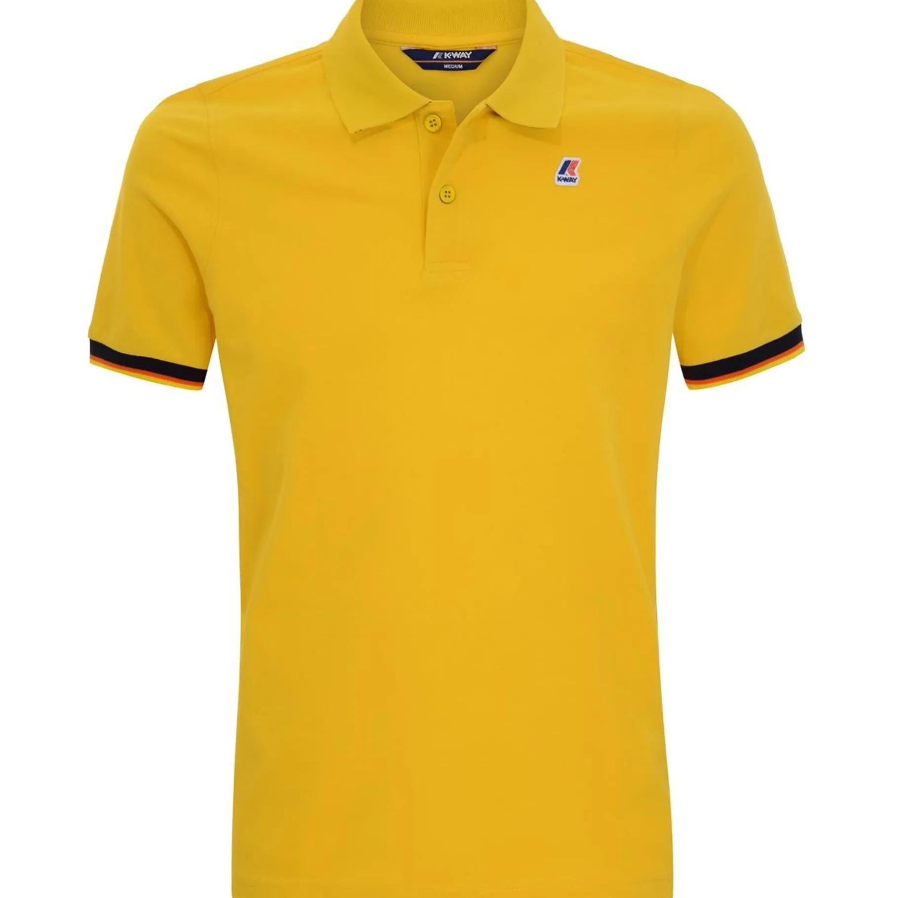 Polos & T-Shirts>K-WAY Vincent Contrast Polo Jaune Fonce