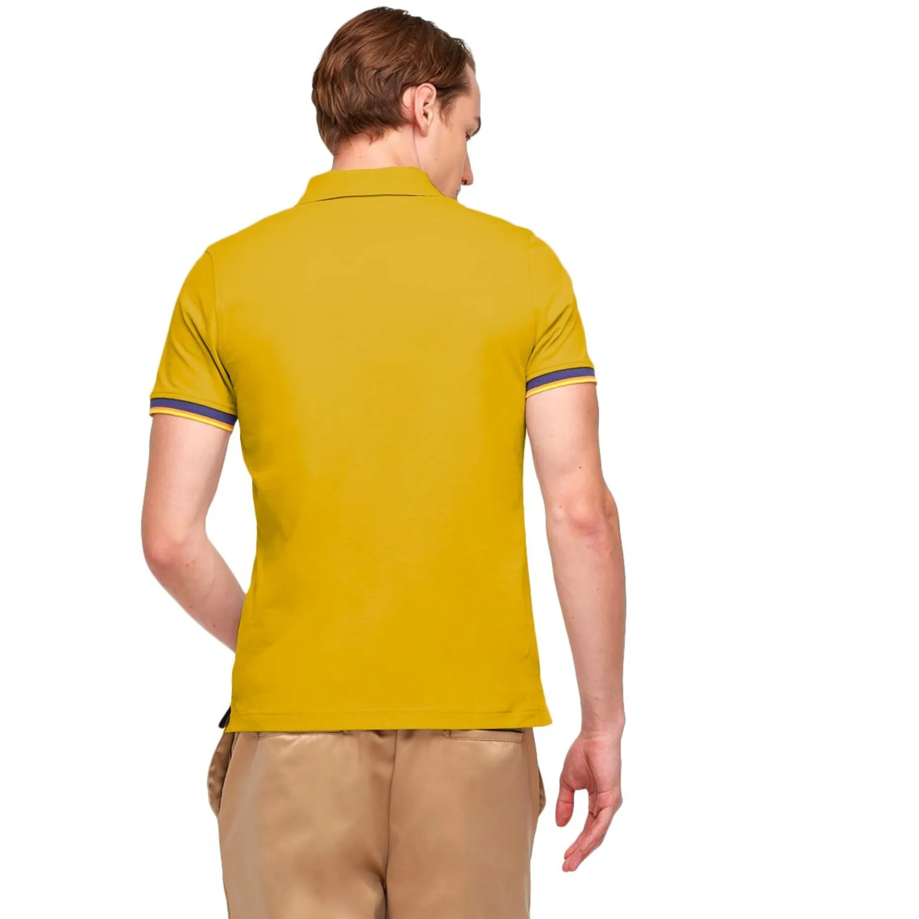 Polos & T-Shirts>K-WAY Vincent Contrast Polo Jaune Fonce