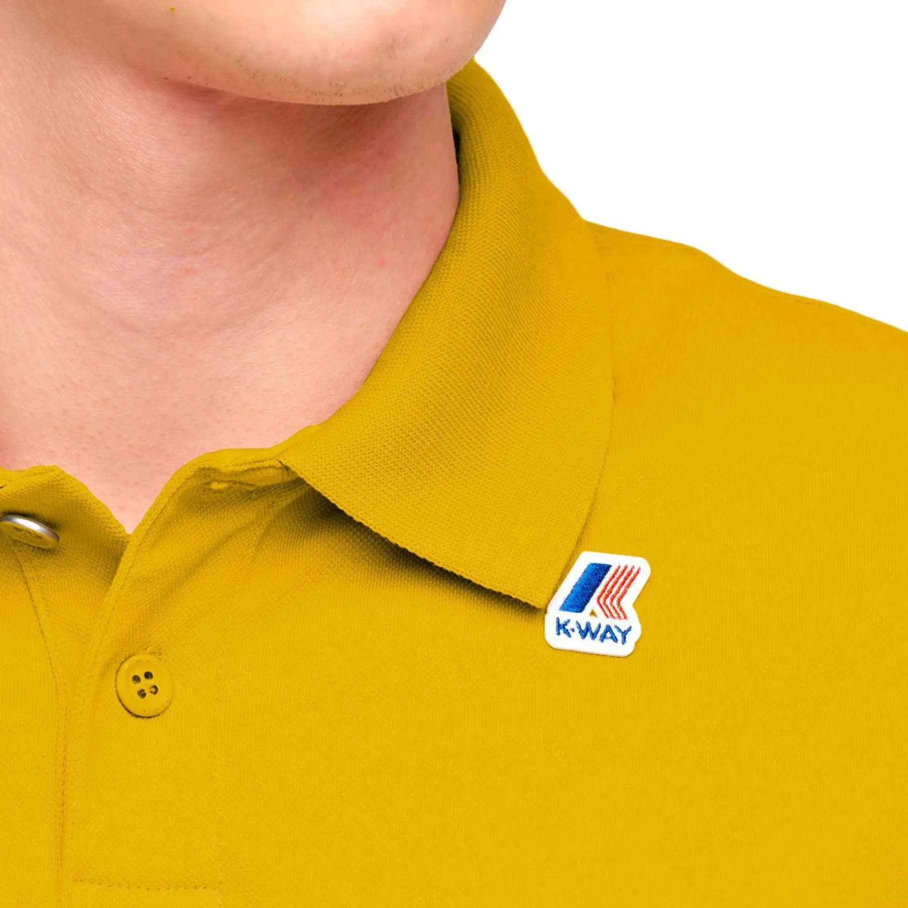 Polos & T-Shirts>K-WAY Vincent Contrast Polo Jaune Fonce